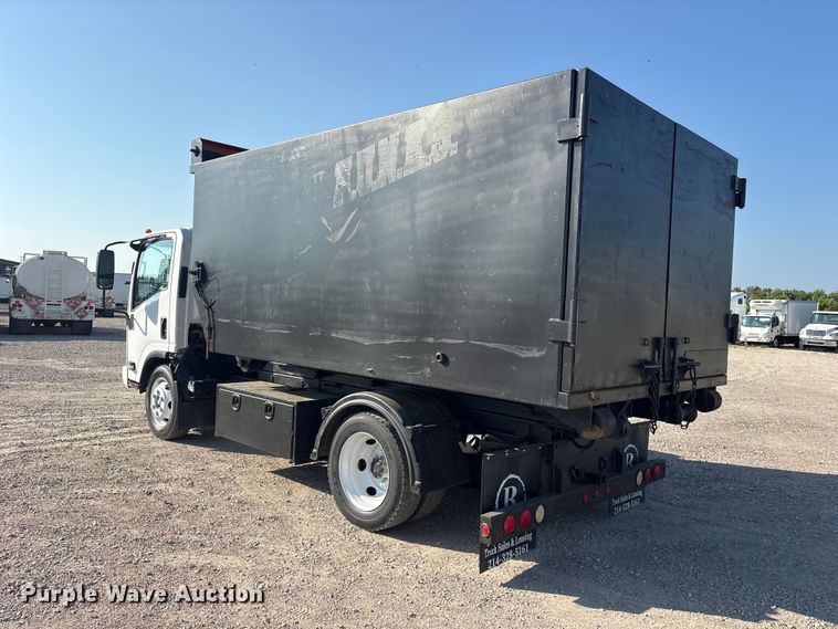 image for item ET0333 2014 Isuzu NPR roll-off container truck