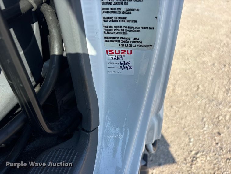 image for item ET0333 2014 Isuzu NPR roll-off container truck