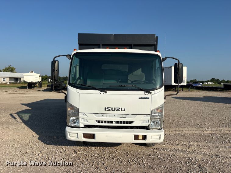 image for item ET0334 2016 Isuzu NPR roll-off container truck