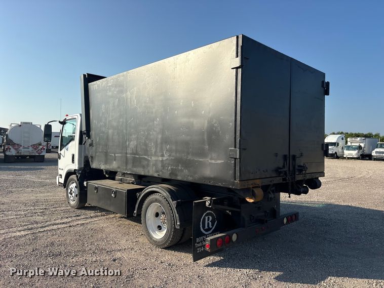 image for item ET0334 2016 Isuzu NPR roll-off container truck
