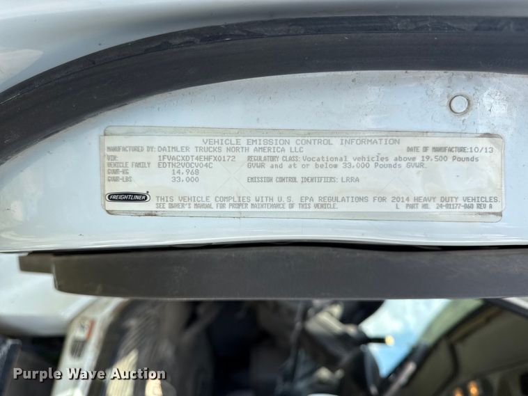 image for item EX2103 2014 Freightliner Business Class M2 semi truck