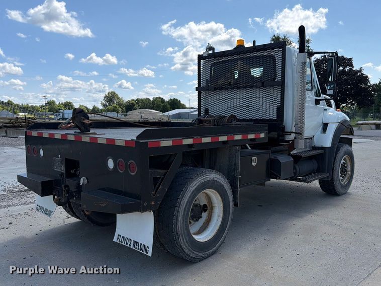 image for item EX4591 2012 International WorkStar 7300 flatbed truck