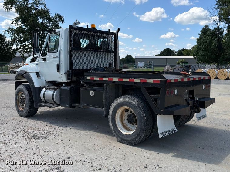 image for item EX4591 2012 International WorkStar 7300 flatbed truck
