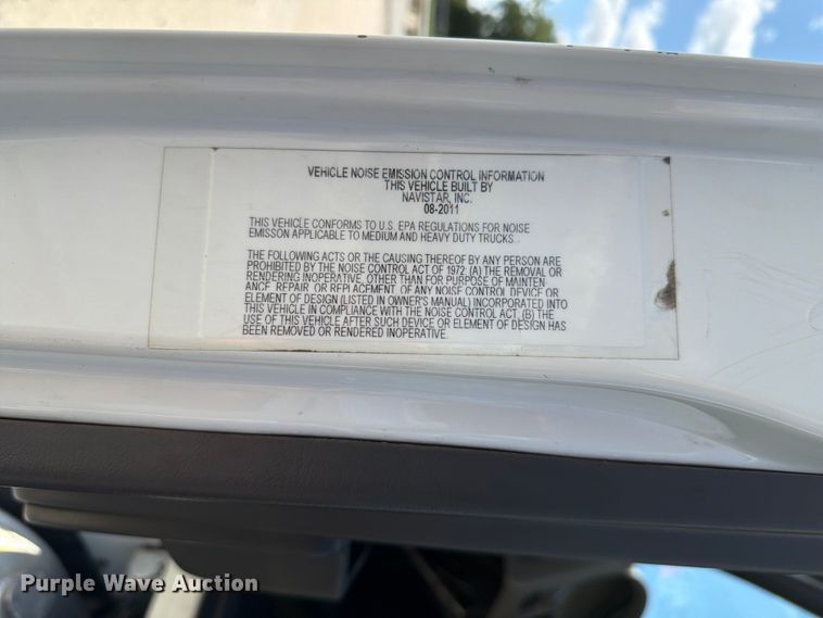 image for item EX4591 2012 International WorkStar 7300 flatbed truck