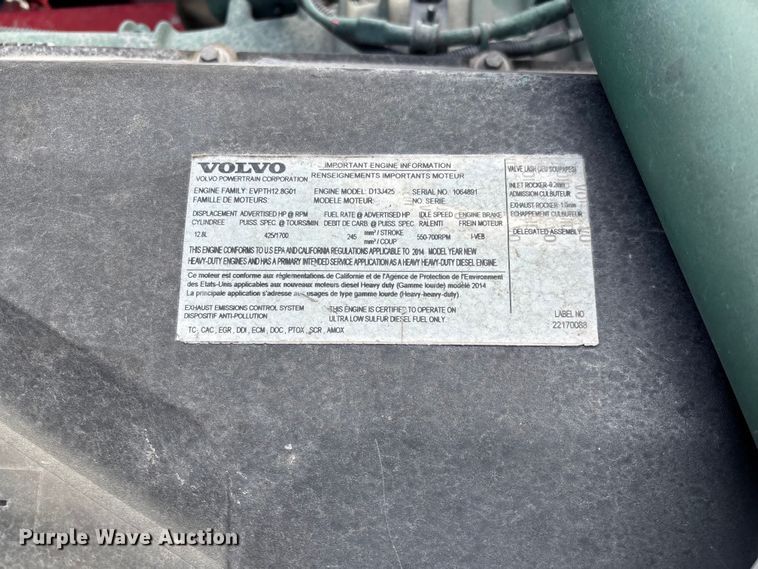 image for item FC1751 2015 Volvo VNL semi truck