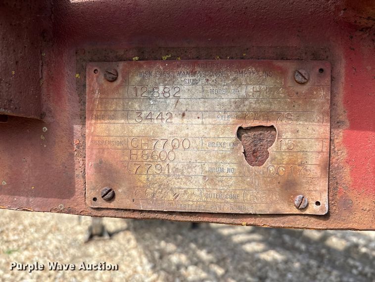 image for item FC1930 1968 John Evans HI43 flatbed trailer