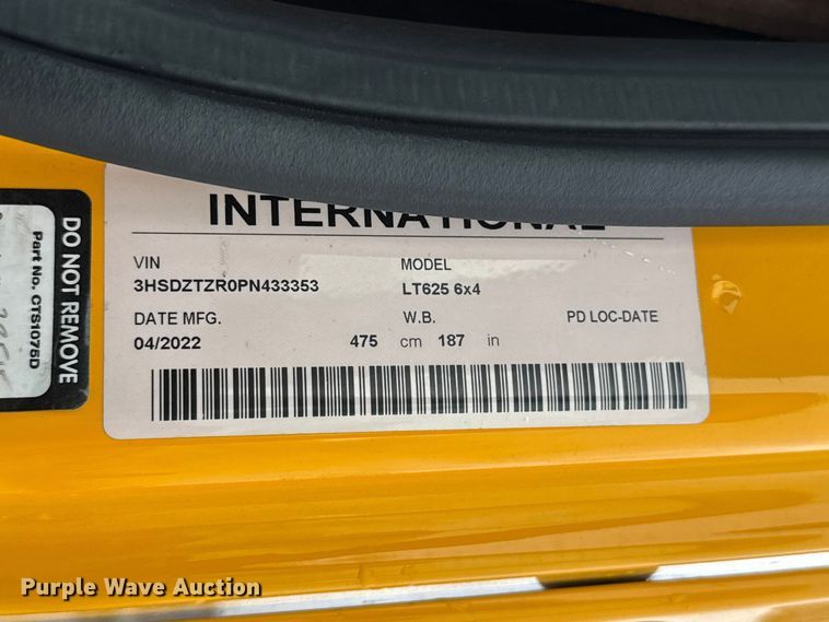 image for item FC4048 2023 International LT625 semi truck