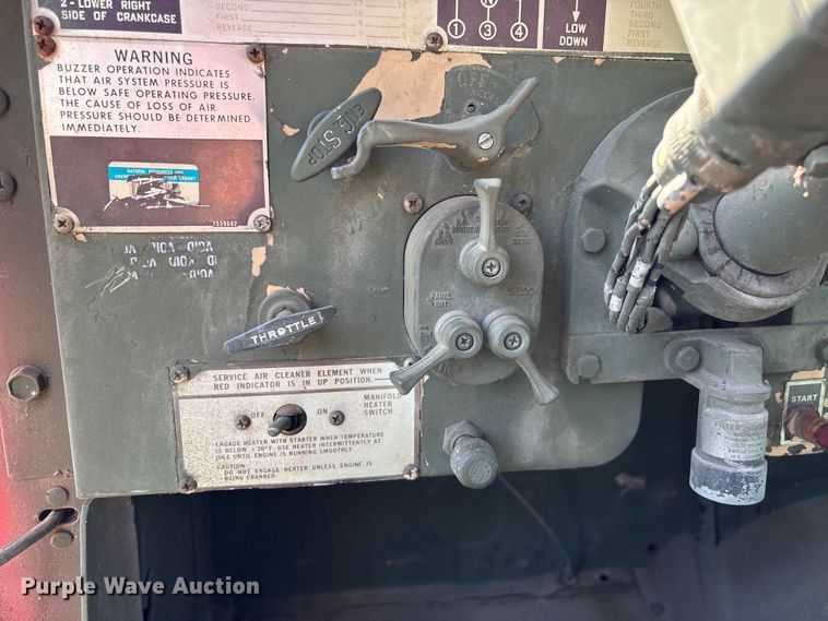 image for item FG0539 1972 AM General M44 flatbed truck