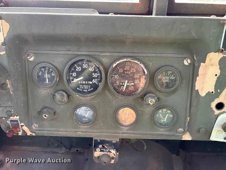image for item FG0539 1972 AM General M44 flatbed truck