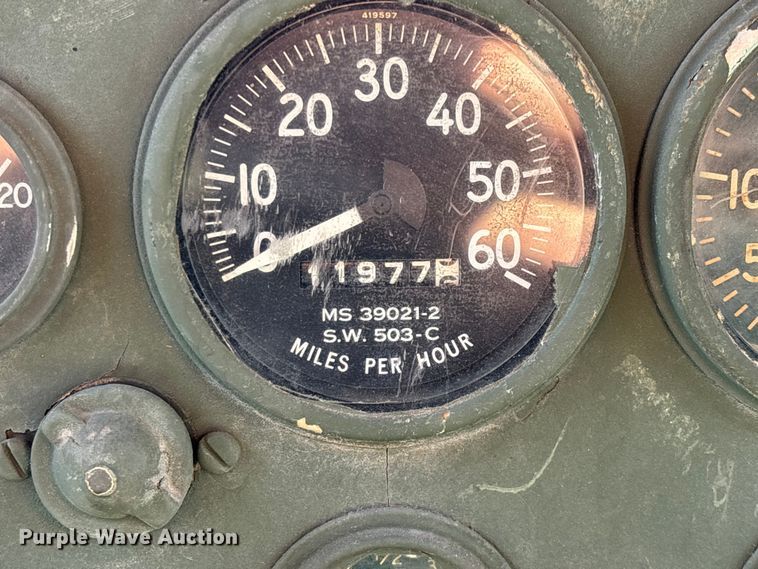 image for item FG0539 1972 AM General M44 flatbed truck