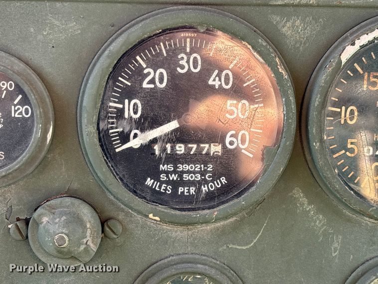 image for item FG0539 1972 AM General M44 flatbed truck