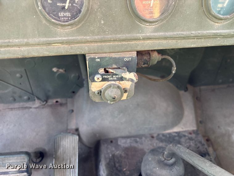 image for item FG0539 1972 AM General M44 flatbed truck