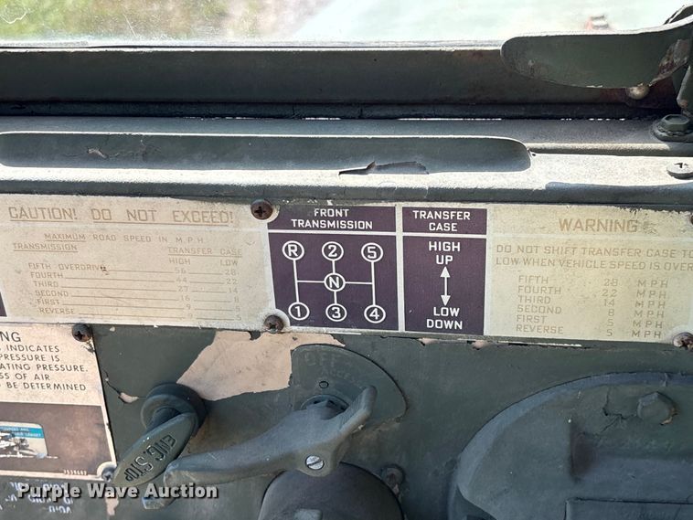 image for item FG0539 1972 AM General M44 flatbed truck