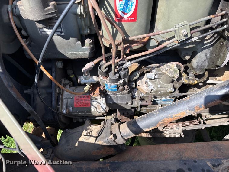 image for item FG0539 1972 AM General M44 flatbed truck
