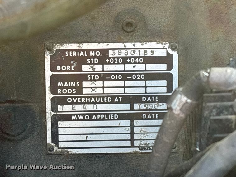 image for item FG0539 1972 AM General M44 flatbed truck