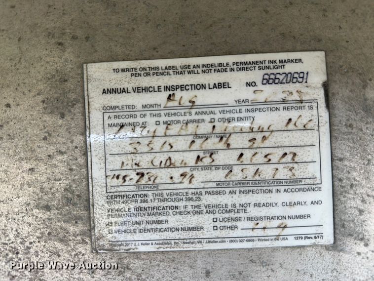image for item FH6182 2007 Wilson ACF300 flatbed trailer