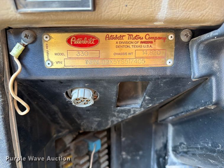 image for item FK3217 2000 Peterbilt 330 dump truck