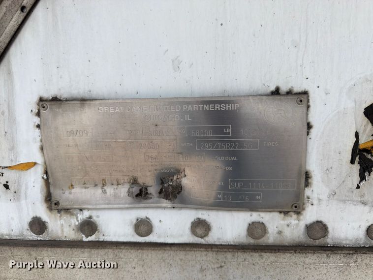 image for item FK3222 2010 Great Dane SUP-1114-11053 refrigerated van trailer