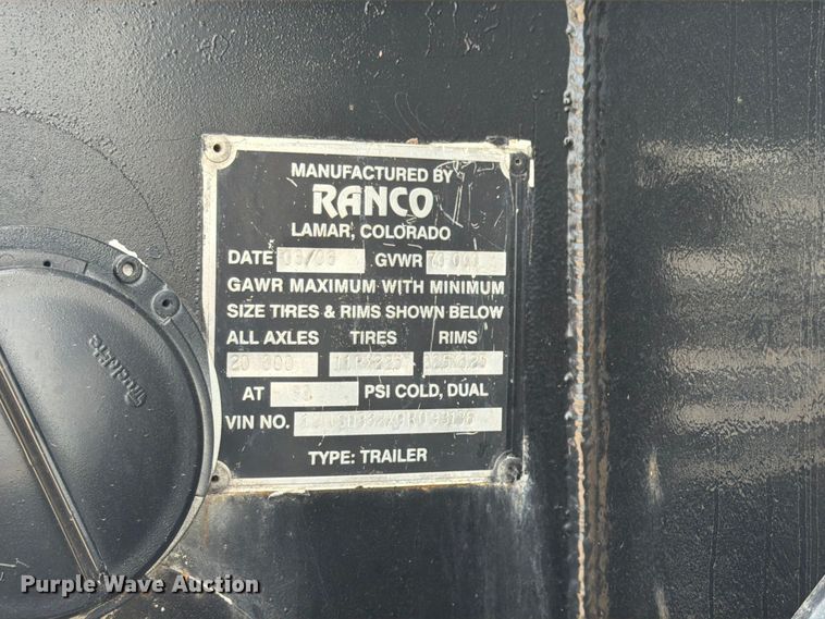 image for item FK4109 2009 Design Space Ranco end dump trailer