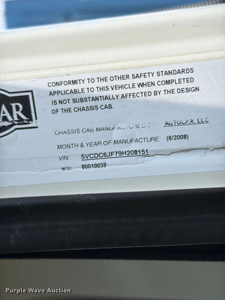 image for item FM7574 2009 Autocar WXLL refuse truck