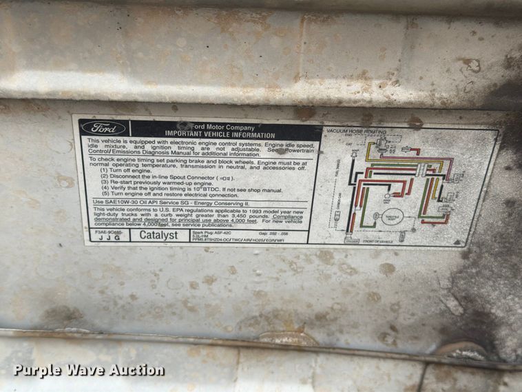 image for item FM7578 1996 Ford F450 Super Duty dump flatbed truck
