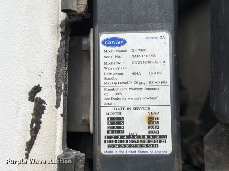 image for item FP4026 2018 Utility VS2RA refrigerated van trailer
