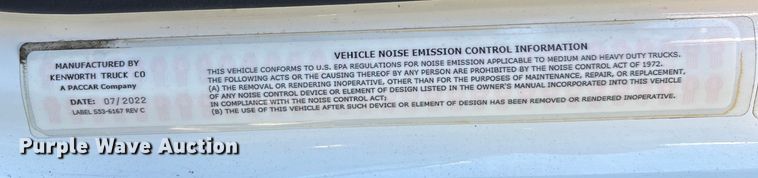 image for item YA1786 2023 Kenworth T680 semi truck