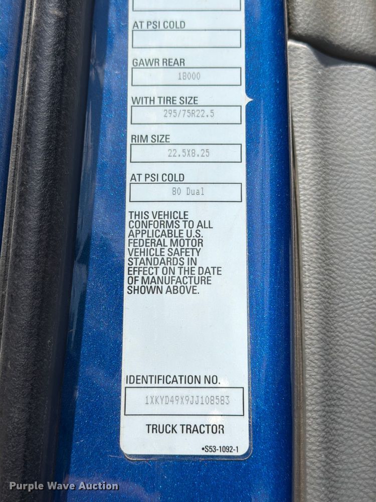 image for item YA3409 2018 Kenworth T680  semi truck