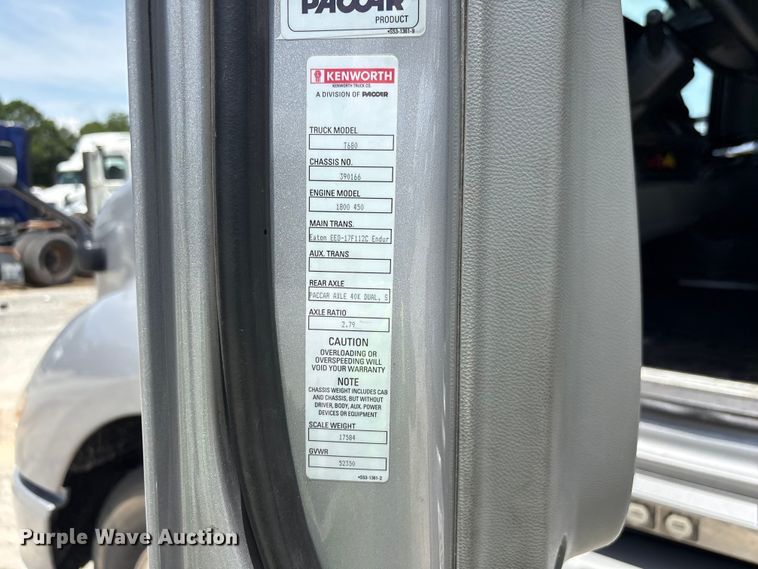 image for item YA3500 2020 Kenworth T680 semi truck