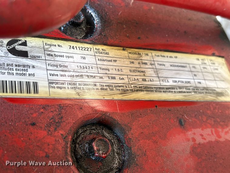 image for item YA3663 2018 International 4300 box truck