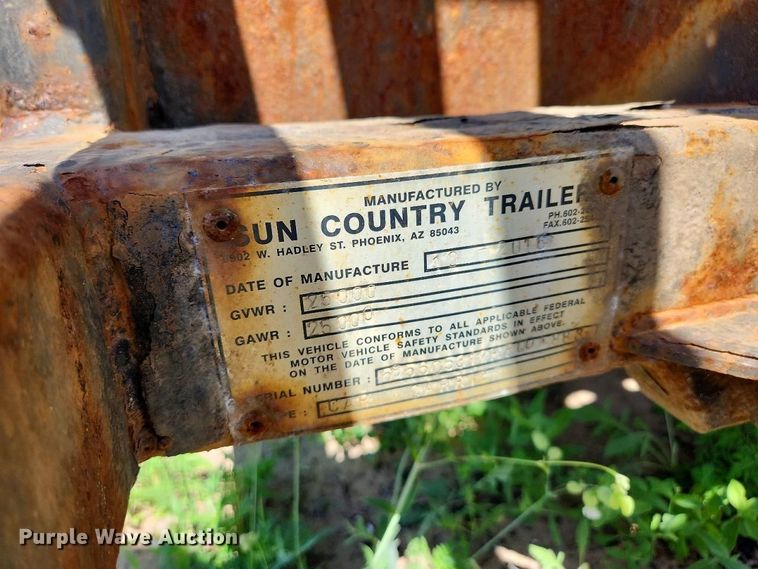 image for item YA3838 2017 Sun Country car carrier