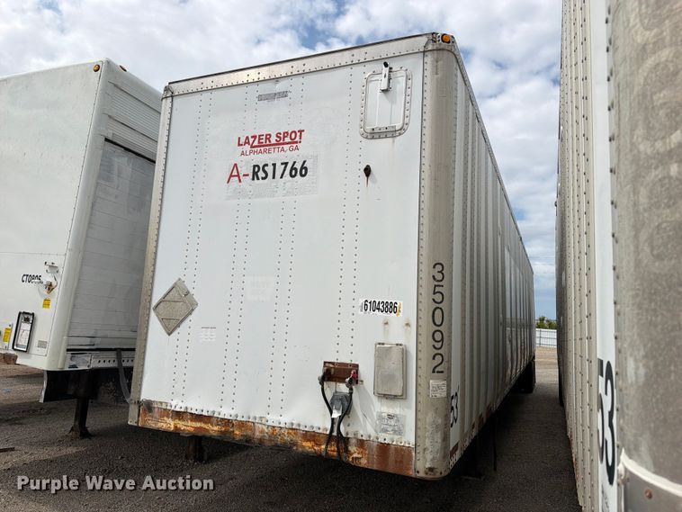 image for item YA4172 1995 Wabash dry van trailer