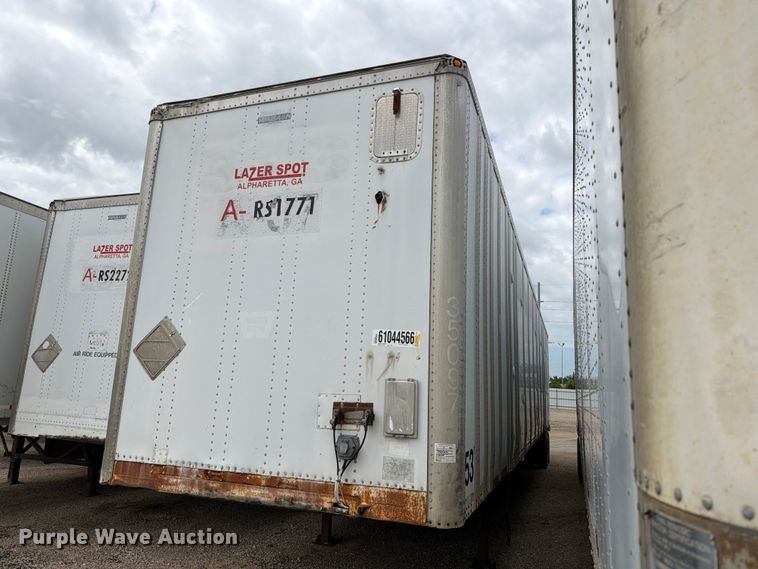 image for item YA4174 1995 Wabash dry van trailer