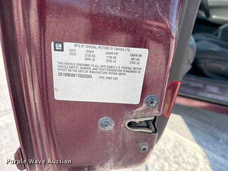 image for item DN6635 2007 Chevrolet Impala 