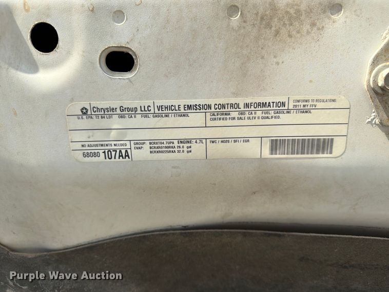 image for item DN6636 2011 Dodge Ram 1500 pickup truck