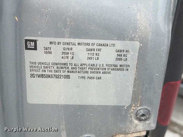 image for item DN6659 2007 Chevrolet Impala 