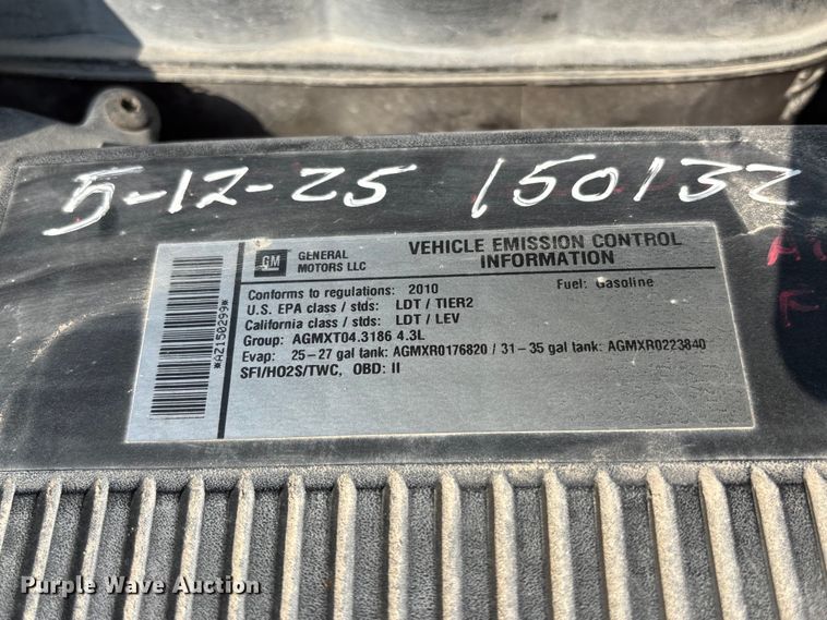 image for item DN6661 2010 Chevrolet Silverado 1500 pickup truck