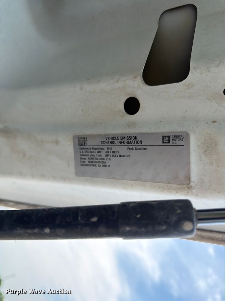 image for item DN6684 2017 Chevrolet Colorado Ext. Cab pickup truck