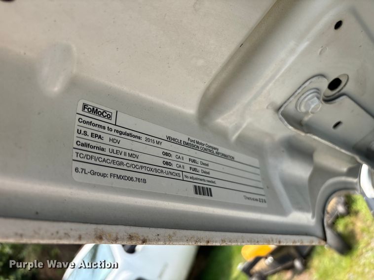 image for item DT2905 2015 Ford F250 Super Duty Ext. Cab pickup truck