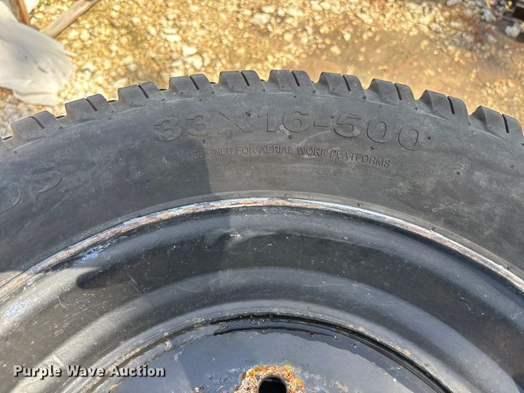 image for item DV7252 (6) 33x16-500 tires and wheels