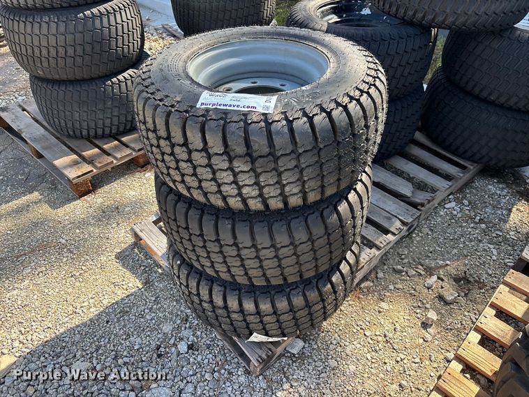 (3) 12-16.5 tires and wheels