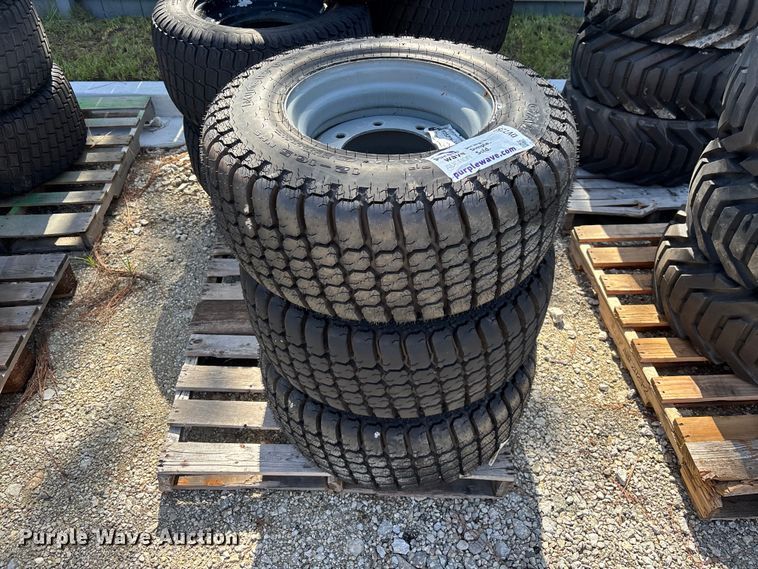 image for item DV7253 (3) 12-16.5 tires and wheels