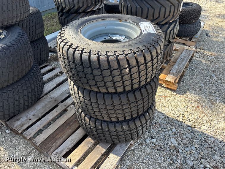 image for item DV7253 (3) 12-16.5 tires and wheels