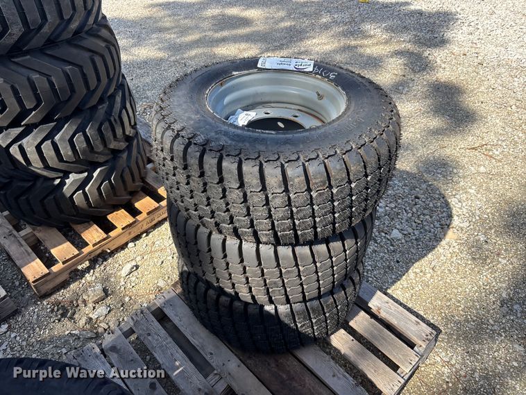 image for item DV7253 (3) 12-16.5 tires and wheels