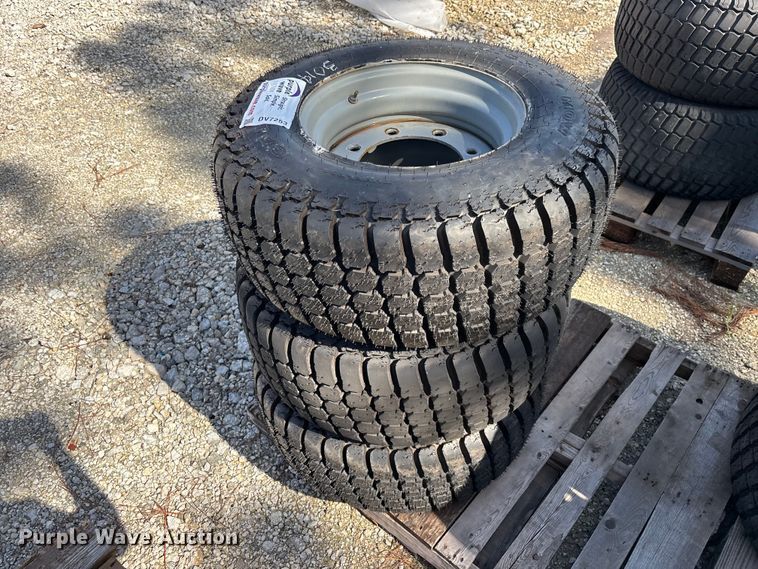 image for item DV7253 (3) 12-16.5 tires and wheels