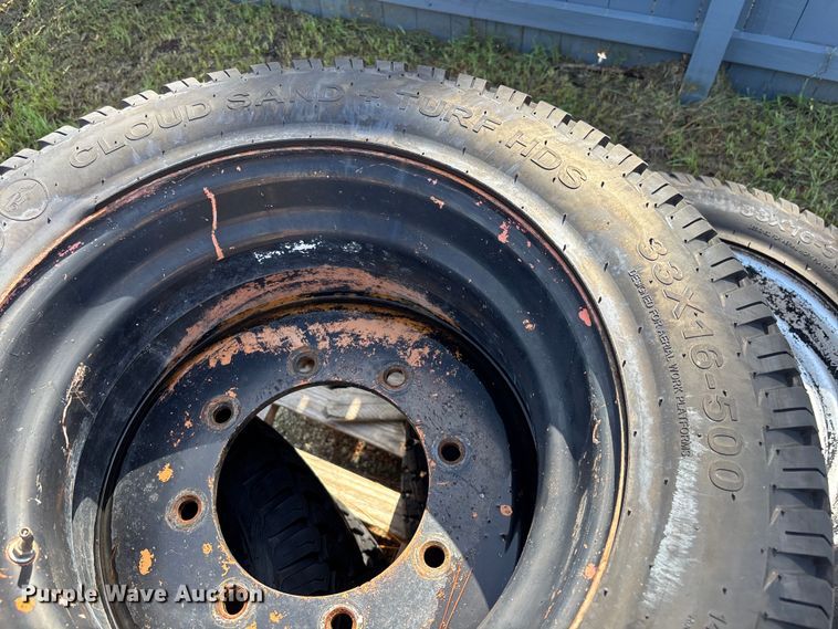 image for item DV7254 (5) 33x16-500 tires and wheels