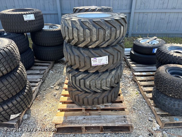 image for item DV7255 (4) 12-16.5 tires and wheels