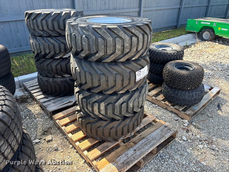 image for item DV7255 (4) 12-16.5 tires and wheels
