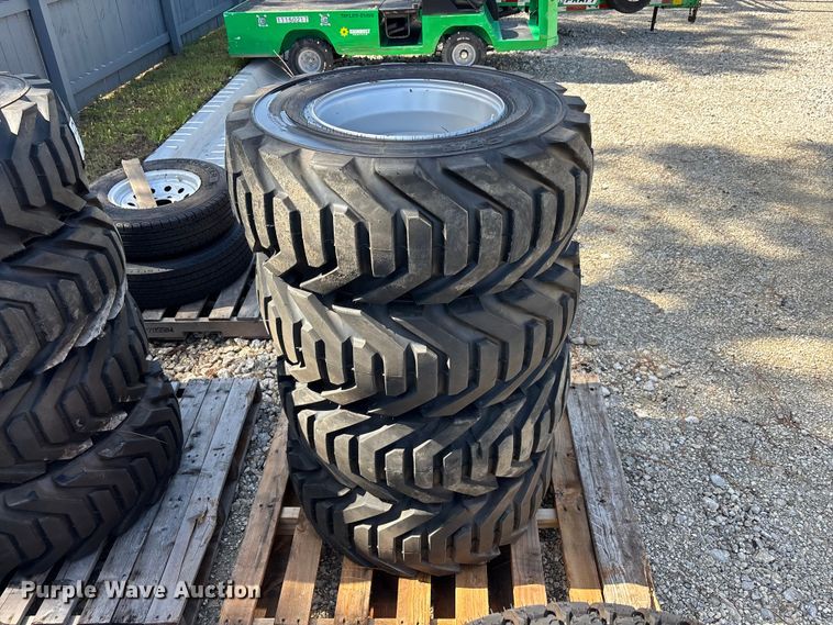 image for item DV7255 (4) 12-16.5 tires and wheels