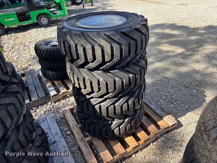 image for item DV7255 (4) 12-16.5 tires and wheels